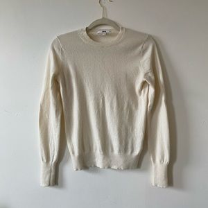 Uniqlo 100% cashmere cream crew neck sweater